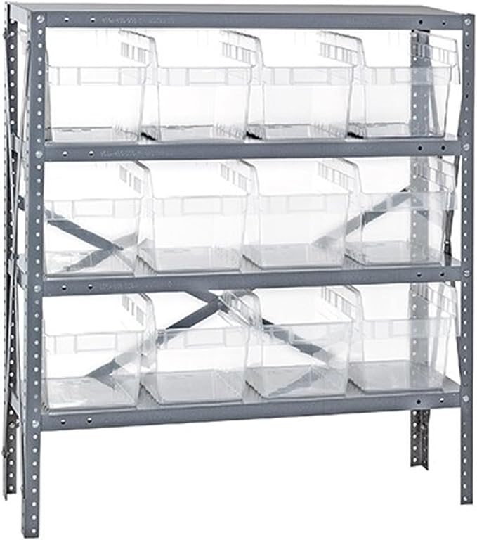 Quantum Storage Systems 1239-SB807CL Solid Heavy Duty 4 Shelves 12 STORE-MAX by QuantumStorageSystems