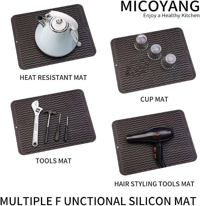 Silicone Dish Drying Mat for Multiple Usage, Easy clean, Eco-friendly, - Image 4
