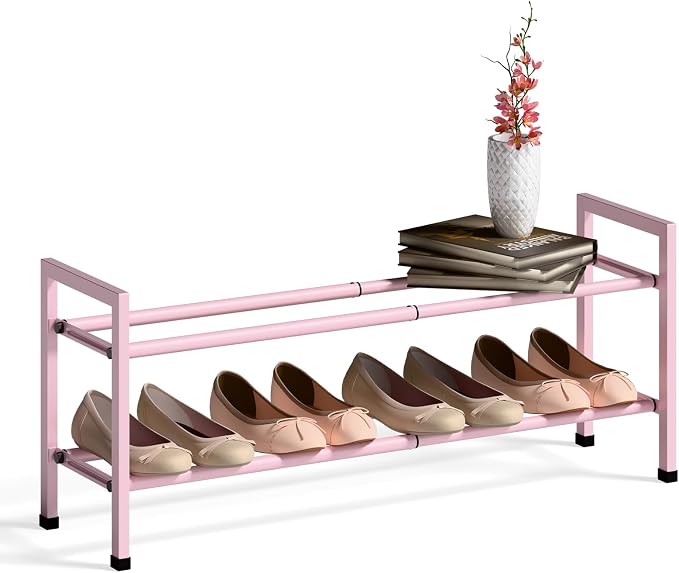 Bumusty 2-Tier Expandable Shoe Rack by Bumusty