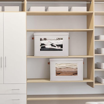 Univivi Storage Boxes with Lids Fabric Foldable Storage Bin - Image 5