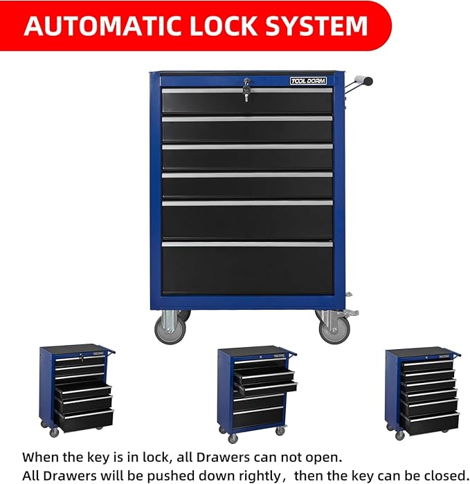 6-Drawer Rolling Tool Chest - Image 6
