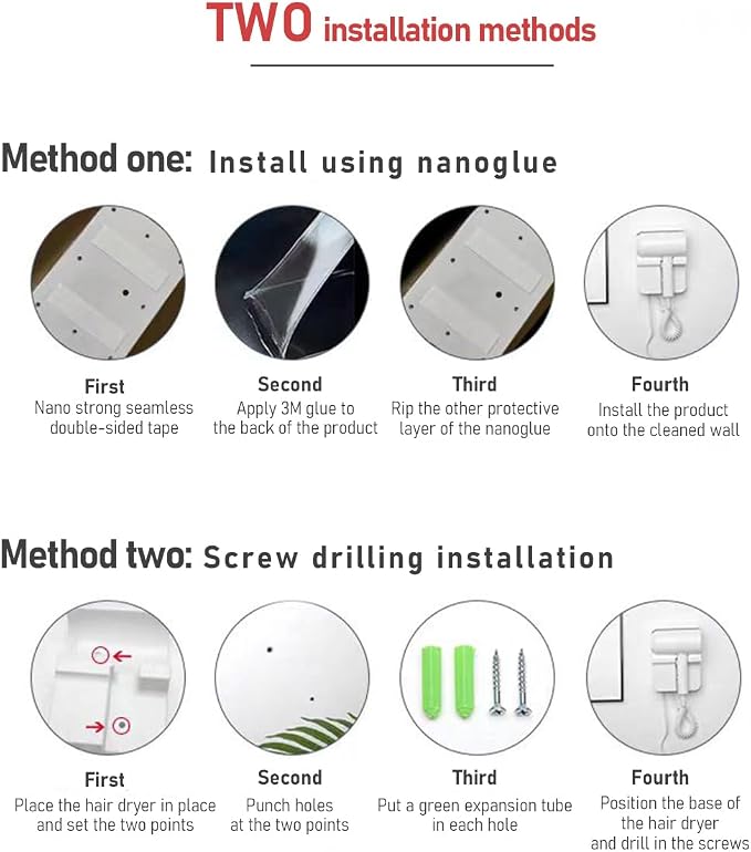 Hotel Wall Mount Hair Dryer for Bathroom - Image 8