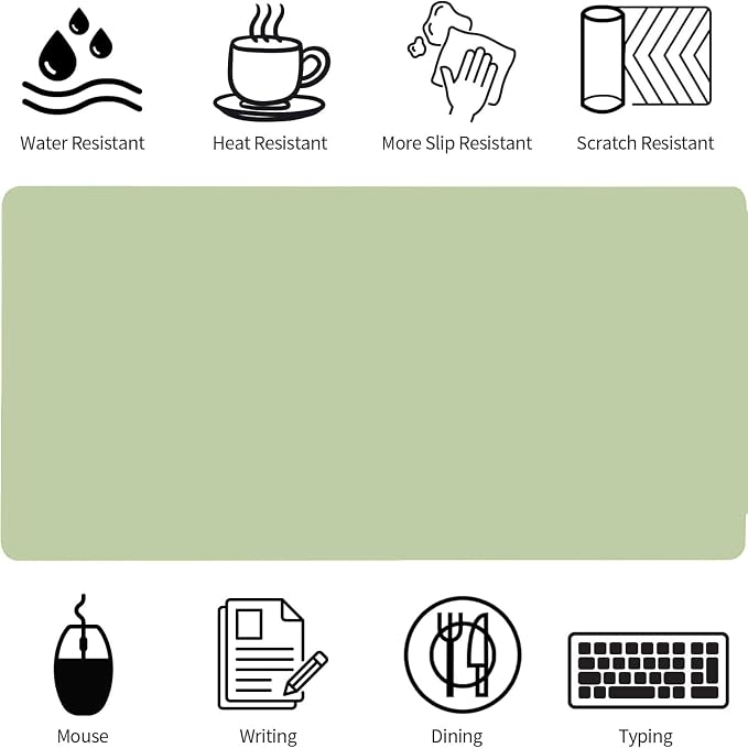 Bloss Green Desk Mat, Desk Matt - Image 4