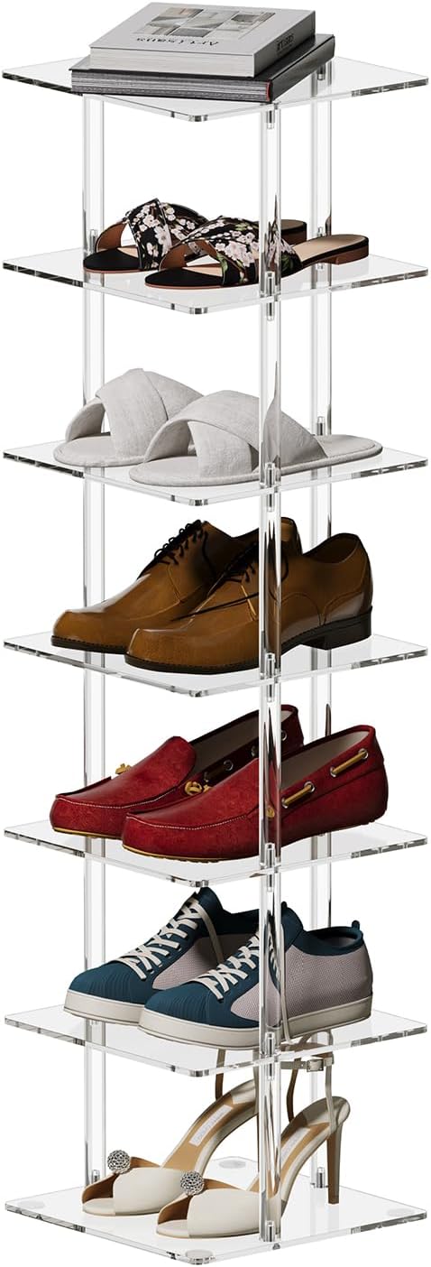 Aquiver Acrylic Vertical Shoe Rack by AQUIVER