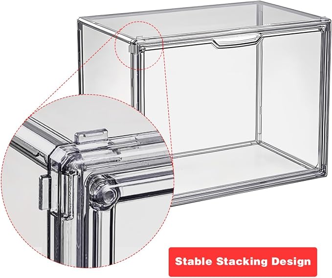 Clear Stackable Plastic Storage Bins - Image 6