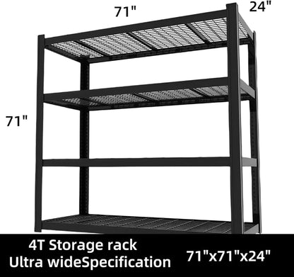 71" Wide Garage Shelving Unit, Heavy Duty Garage Storage Shelves, 8000 LBS - Image 3