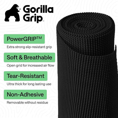 GORILLA GRIP powerGRIP Drawer Shelf and Cabinet Liner, Thick Strong Hold - Image 2