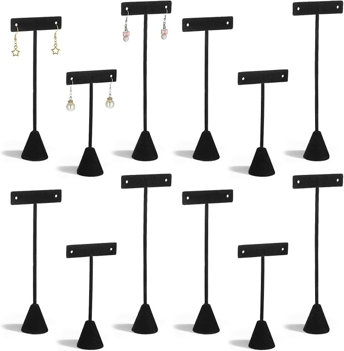 12 Pcs 3 Sizes Earring T Stand Display by Unknown