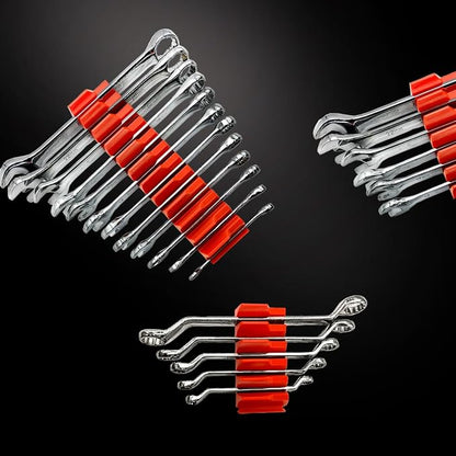 46PC Red Magnetic Wrench Organizers Set - Image 2