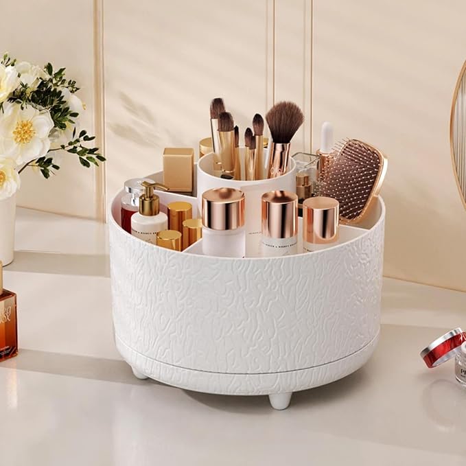 360° Rotating Makeup Organizer for Vanity - Image 2