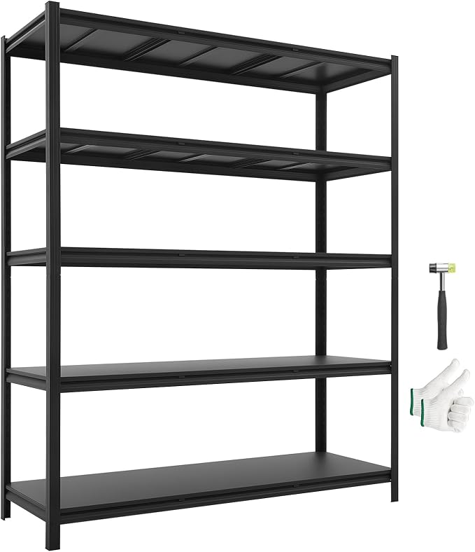 VEVOR Garage Shelving, 5-Tier Adjustable Storage Shelves, 3000 lbs Heavy Duty by VEVOR