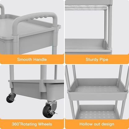4 Tier Rolling Utility Cart - Image 2
