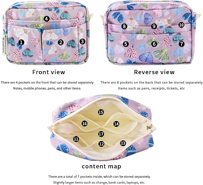 E-WEICHEN Multiple Pockets Portfolio Organizer - Image 4