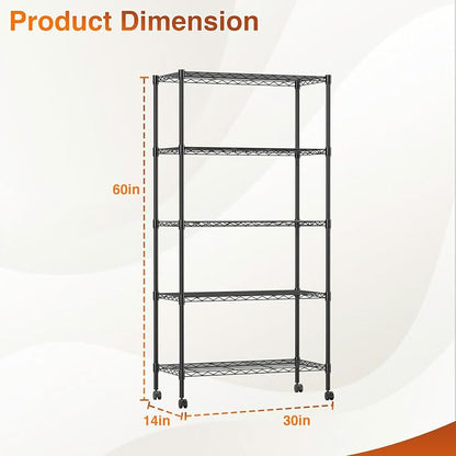 BestOffice | 5-Tier Wire Shelf - Image 3