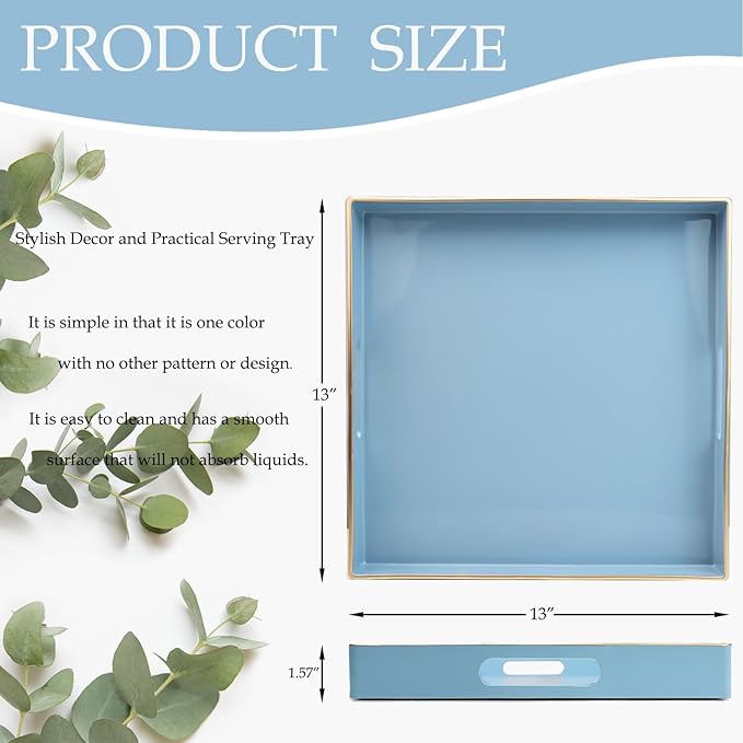 Spsyrine Light Blue Decorative Tray - Image 3