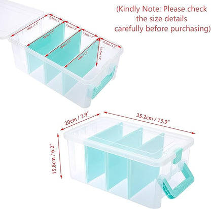 BTSKY Clear Plastic Dividing Storage Box - Image 3