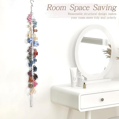 SNOWSTAR Macrame Hair Claw Clip Organizer - Image 4