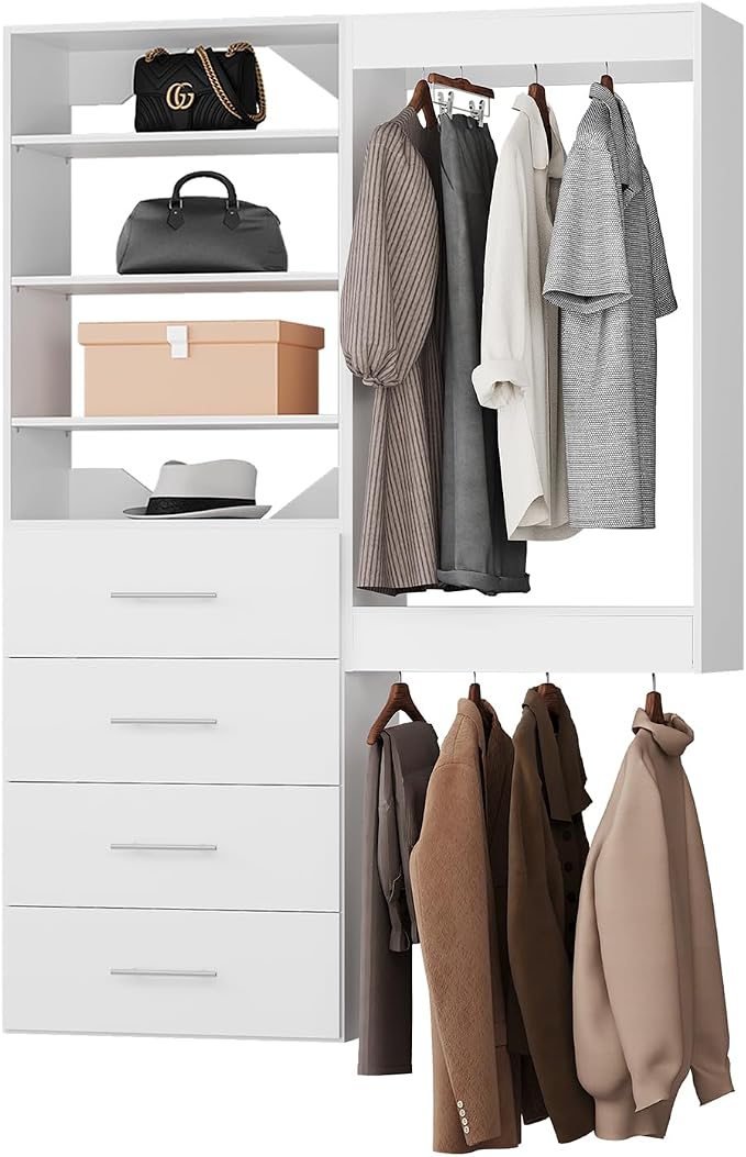 ROOMTEC Modular Closet System, Wooden Tower by ROOMTEC