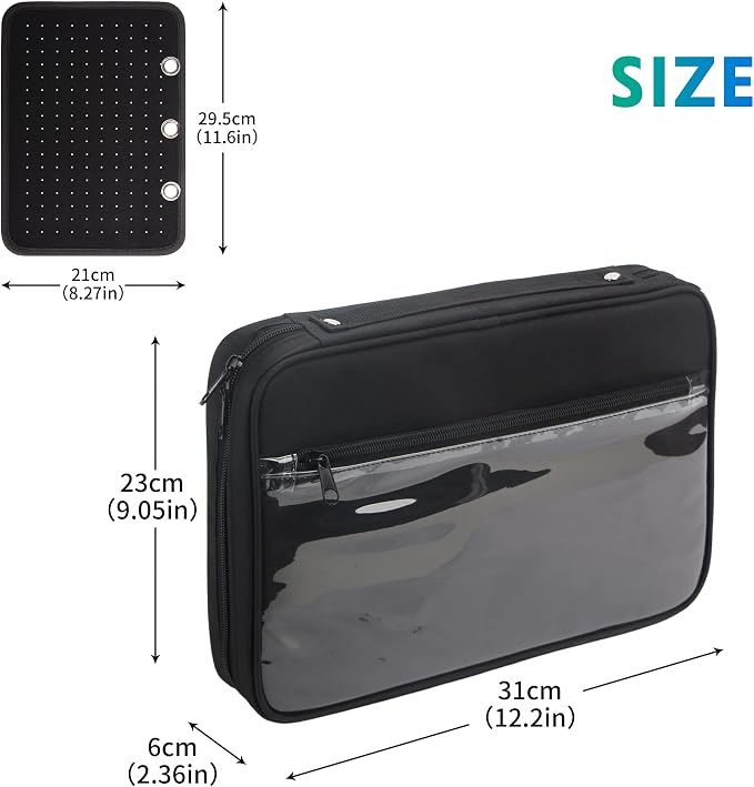 Enamel Pin Display Pages Pin Carrying Case, Pins Collection Storage Organizer - Image 6