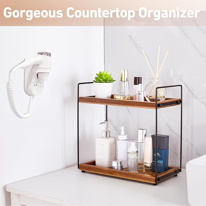 Bathroom Counter Organizer Countertop Storage - Image 4