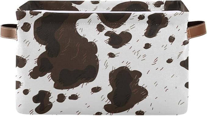ZAZYXTJ Cow Print Storage Basket by ZAZYXTJ
