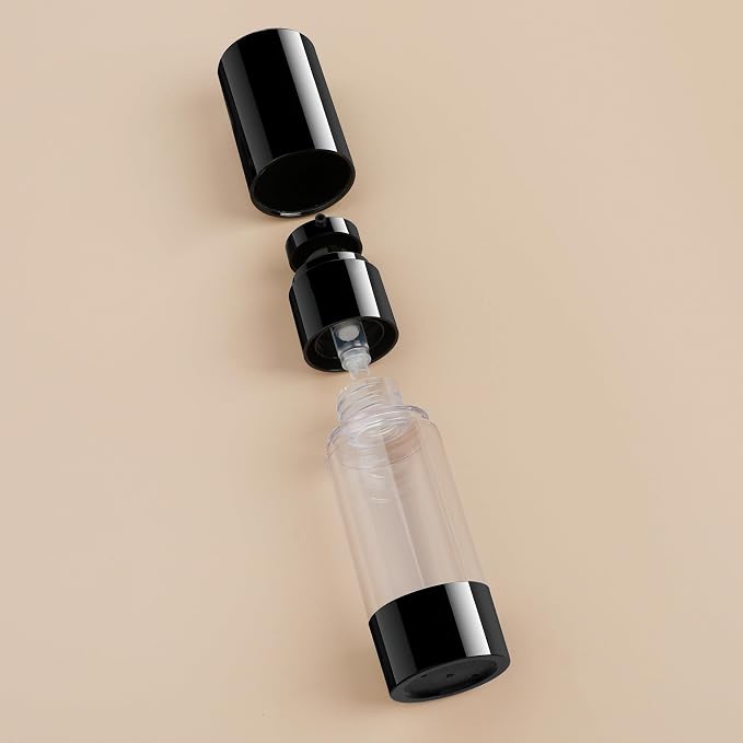 1oz 30ml Airless Pump Bottles, Refillable Leak Proof Travel Pump Bottle - Image 3