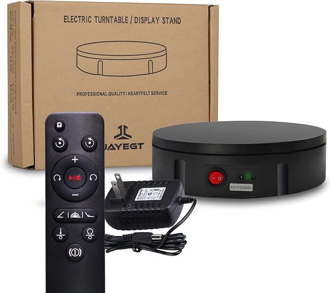 JAYEGT Motorized Rotating Display Stand, 350Lbs Load，360 Degree Electric - Image 7