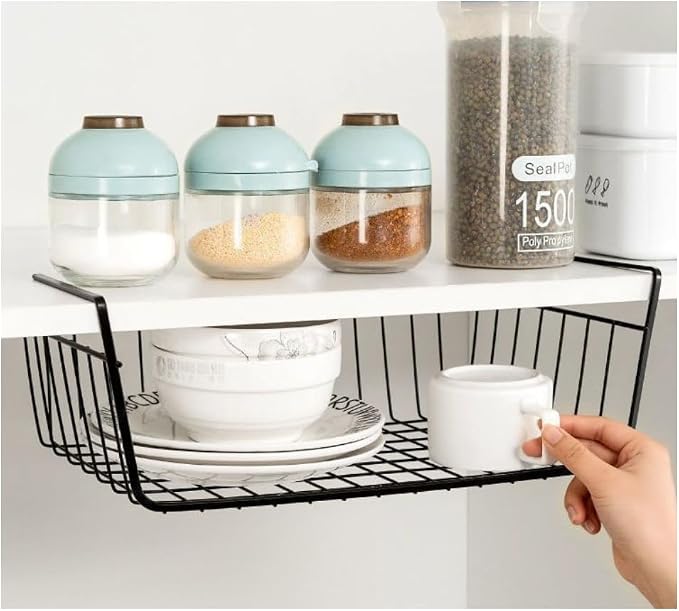 Under Shelf Storage Basket, Pantry Organizers and Laundry Room Organization - Image 2
