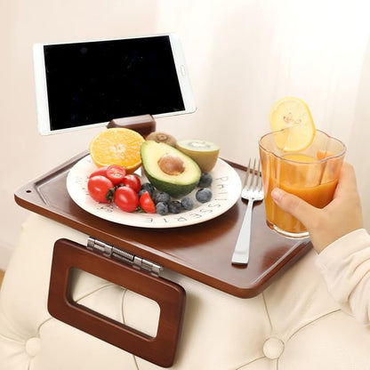 Smatdecis Couch Arm Tray Table Sofa Arm Clip, Armrest Tray Table Suitable - Image 7