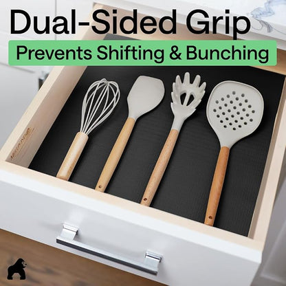 GORILLA GRIP DripGuard Shelf Liner, Non-Adhesive Drawer and Kitchen Cabinet - Image 4