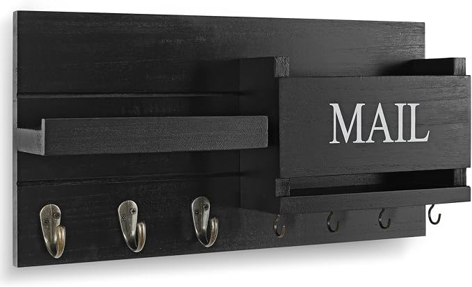 Lwenki Mail Organizer for Wall Mount – Key Holder - Image 2