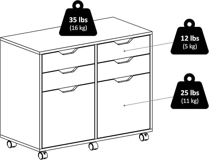 Winsome Halifax Mobile Storage Cabinet - Image 12