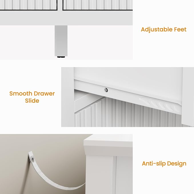 RoyalCraft White Dresser for Bedroom - Image 6
