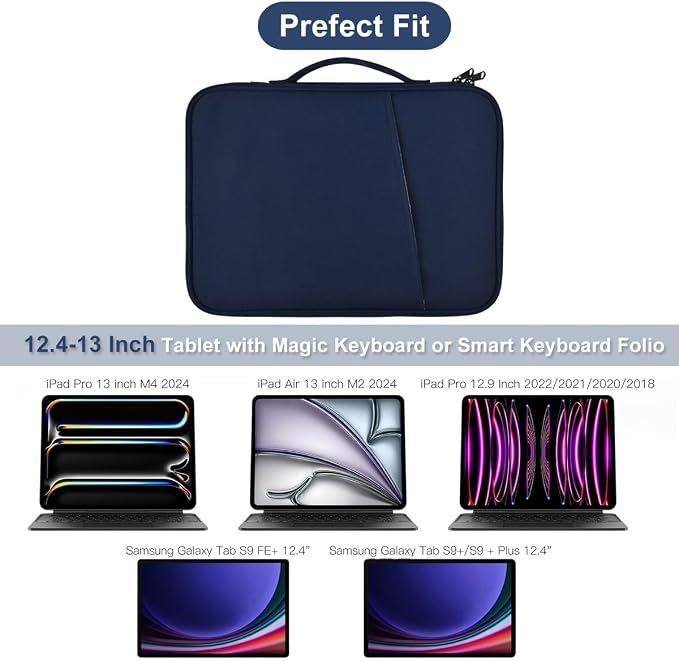 12.9 Inch Tablet Carrying Bag for Samsung Galaxy Tab S9+ Plus/S8+/S7+ Plus/S7 - Image 3