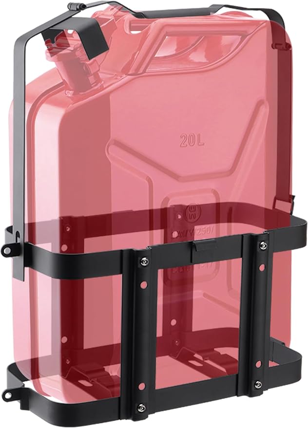 Anti-theft Jerry Can Mount Holder: Lockable Jerry Gas Can Holder Rack, 5 Gallon by Racewill