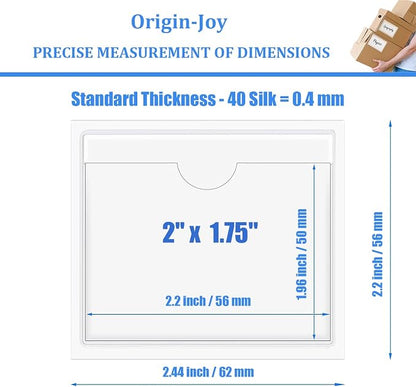 Origin-Joy 25 PCS Self-Adhesive Index Label Pockets - Image 2