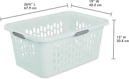 Sterilite Laundry Basket, Plastic Clothes Hamper, Large Rectangle Bin - Image 3