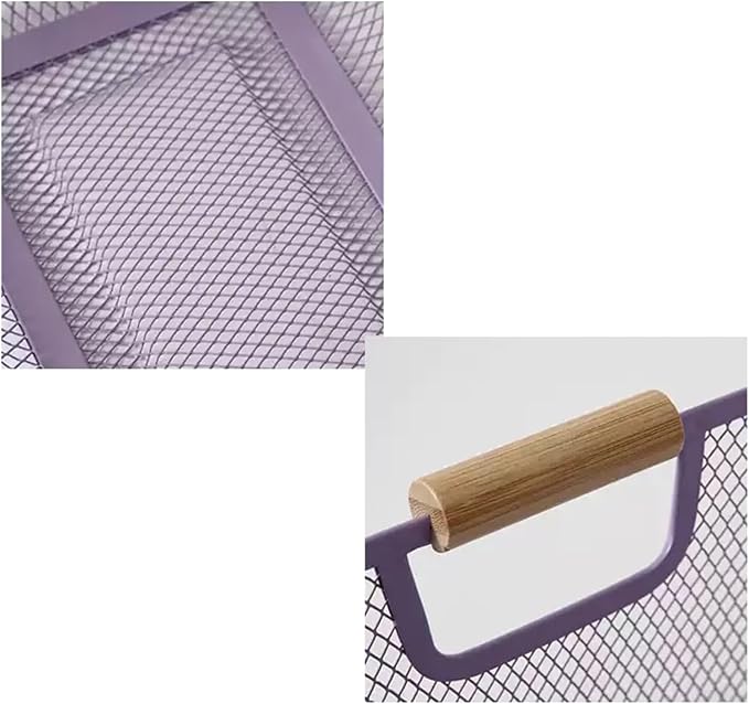 AJIODA Metal Mesh Steel Basket, Medium Wire Storage Organizer Basket - Image 4