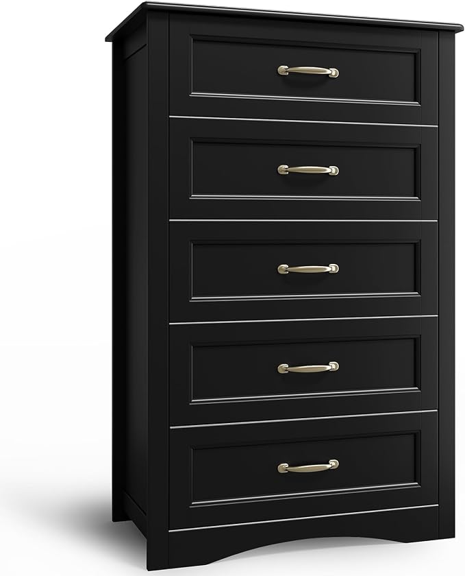 Gizoon 5 Drawer Dresser, for Clothes, Living Room - Image 9