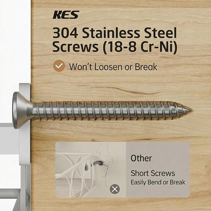 KES 90lb Heavy-Load Ironing Board Hanger Wall Mount, One-Piece Metal Frame - Image 4