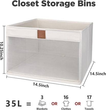Linen Closet Organizers and Storage, Closet Storage Bins Basket Organizer - Image 7
