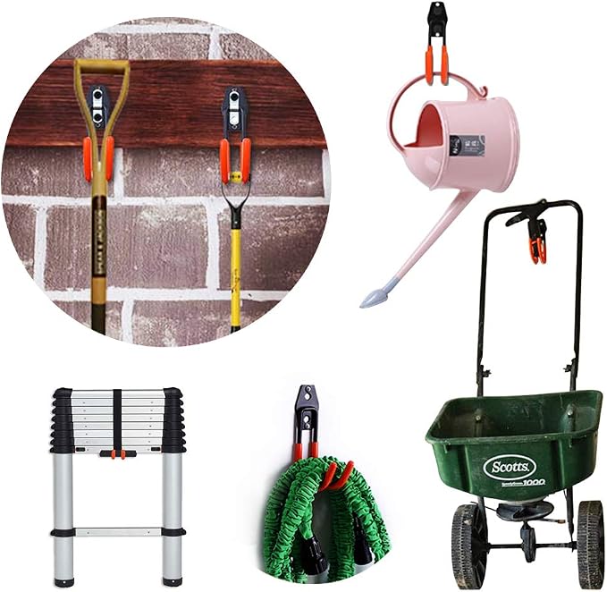 Garden Hose Hanger Wall Mount, Cast Iron Garden Hose Holder Storage - Image 4