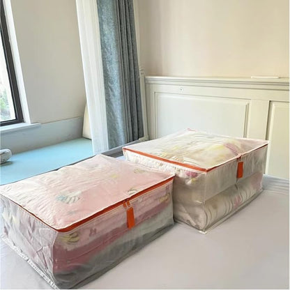 Comforter Storage Bag 50L Large Clothes Bags Low-Profile Under-bed Storage Bins - Image 5