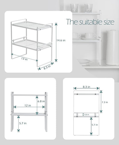 Shantton Cabinet Shelf Organizer, Pantry Shelf Rack - Image 3