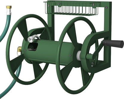 Artigarden Garden Wall Mounted Hose Reel, Outdoor Heavy-Duty Water Hose Holder by Artigarden