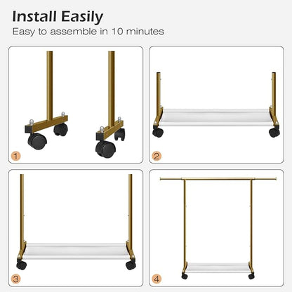 MISSLO Short Clothing Racks for Hanging Clothes - Image 8