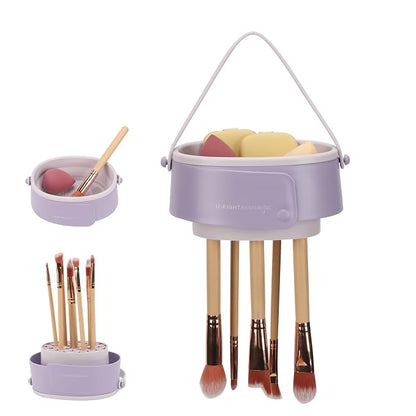 Makeup Brush Cleaner Mat, 3 in 1 Upgraded Foldable Silicone Makeup Brush by GOLIKEE