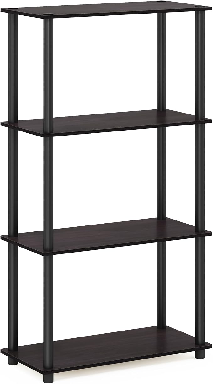 Furinno Turn-N-Tube 4-Tier Multipurpose Shelf Display Rack, Round Tubes - Image 6