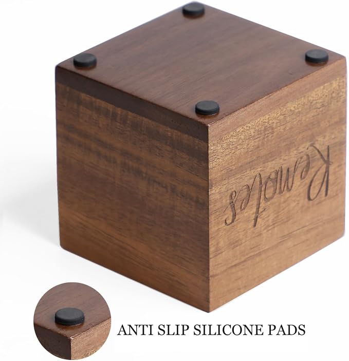 Acacia Wood TV Remote Holder, Caddy and Organizer - Image 7