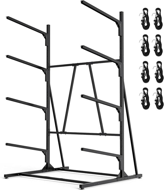 Kayak Storage Rack, Heavy Duty Freestanding Kayak Rack by LXVOOEE